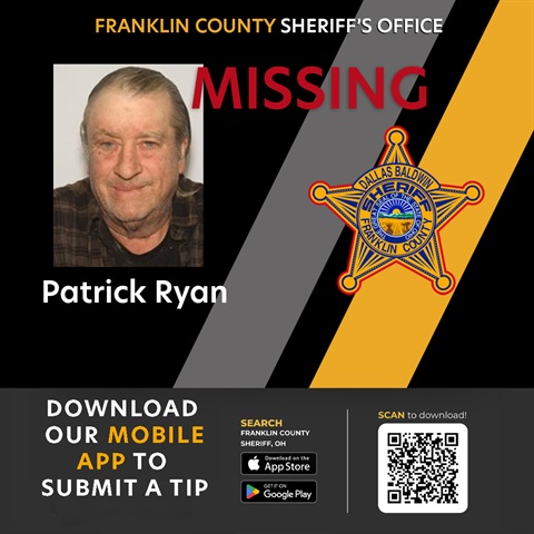 Franklin County Sheriff's Office. Missing. Patrick Ryan. Download our mobile app to submit a tip